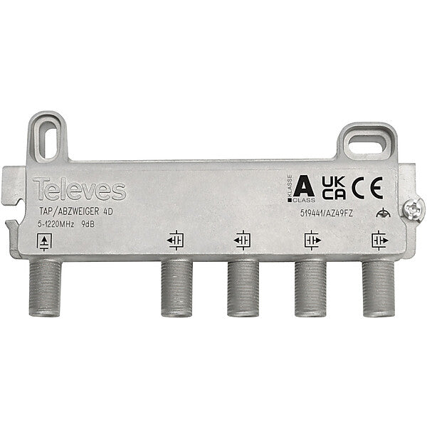 Televes End-Abzweiger 4f. 5-1218 MHz AD: 8 dB AZ49FZ